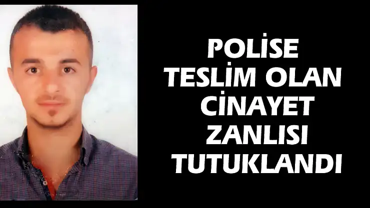 Polise teslim olan cinayet zanlısı tutuklandı