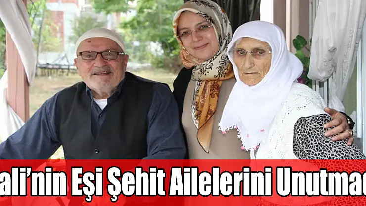 Vali Osman Kaymak'ın eşi şehit ailelerini unutmadı