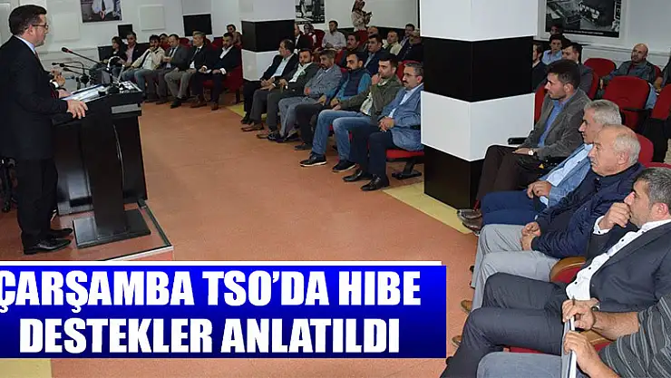Çarşamba TSO'da hibe destekler anlatıldı