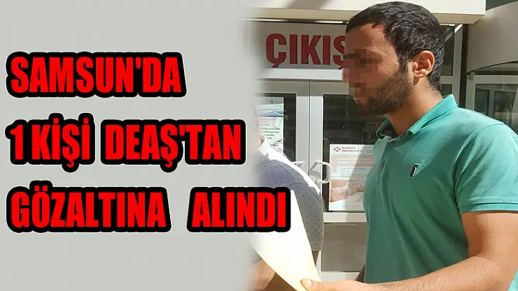 Samsun'da 1 kişi DEAŞ'tan gözaltına alındı 