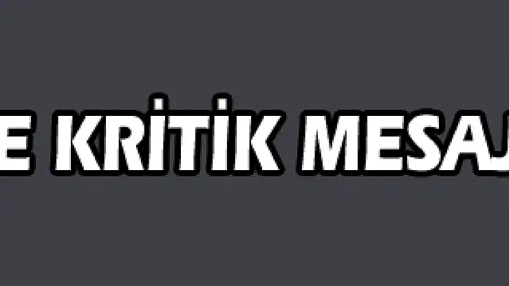 Vize krizinde kritik mesaj!