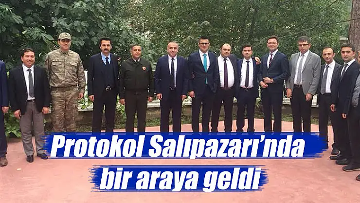 Salıpazarı Jandarma'da protokol bir araya geldi