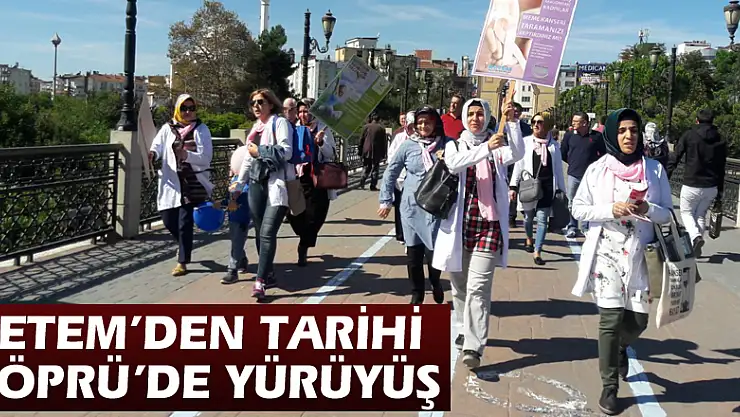 KETEM'den Tarihi Köprü'de yürüyüş