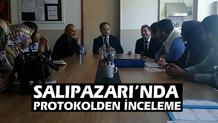 Salıpazarı'nda protokolden inceleme