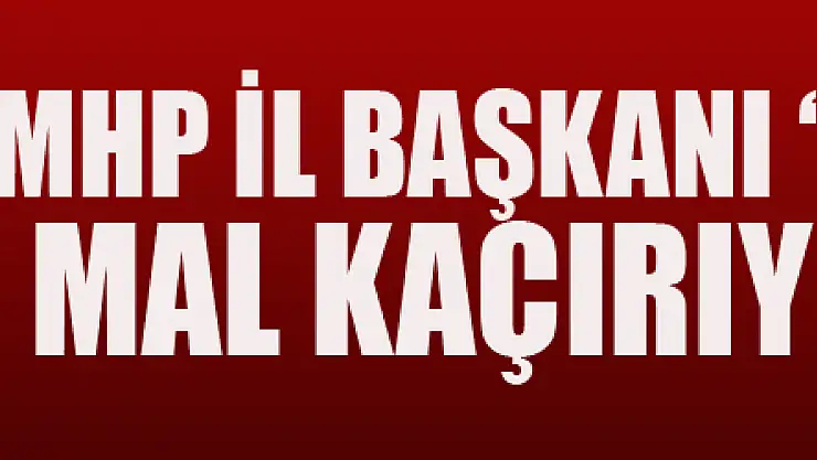 MHP İL BAŞKANI 'GÜMRÜKTEN MAL KAÇIRIYORSUNUZ?'