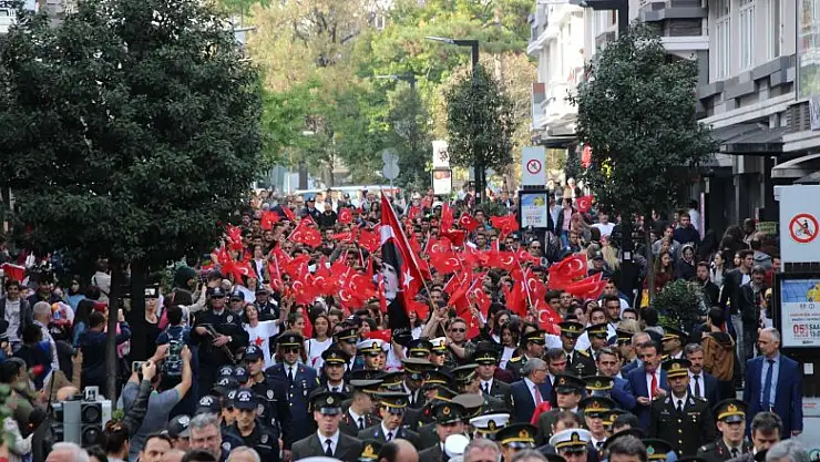 Samsun'da 'Cumhuriyet Yürüyüşü'