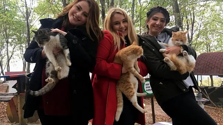 Geleceğin veterinerleri hayvan barınağında