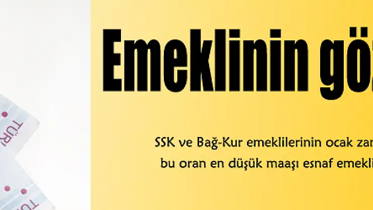 Emeklinin gözü ocak ayında