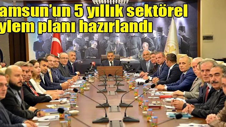 Samsun'un 5 yıllık sektörel eylem planı hazırlandı