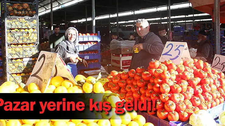 Pazar yerine kış geldi!