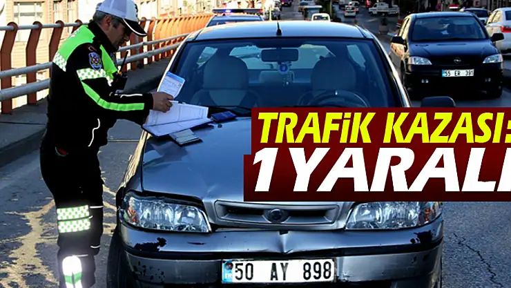 Samsun'da trafik kazası: 1 yaralı