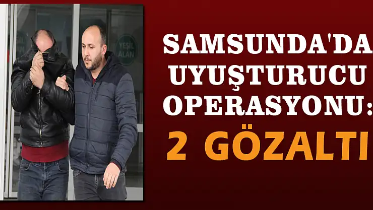 Samsunda'da uyuşturucu operasyonu: 2 gözaltı
