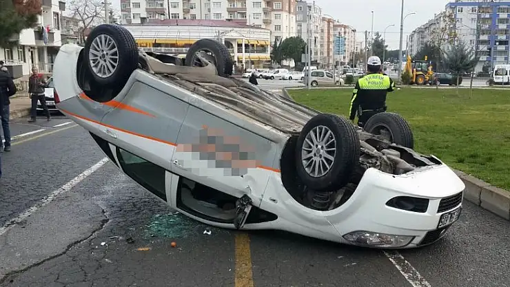 Samsun'da otomobil takla attı: 1 yaralı