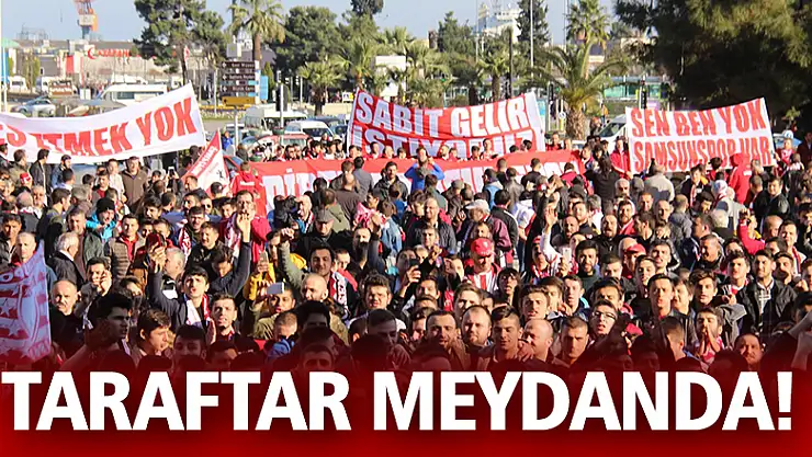 Samsunsporlular takımları için meydana akın etti