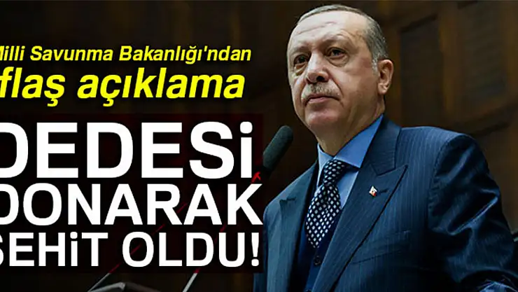 Erdoğan'ın dedesi için Milli Savunma Bakanlığı'ndan flaş açıklama