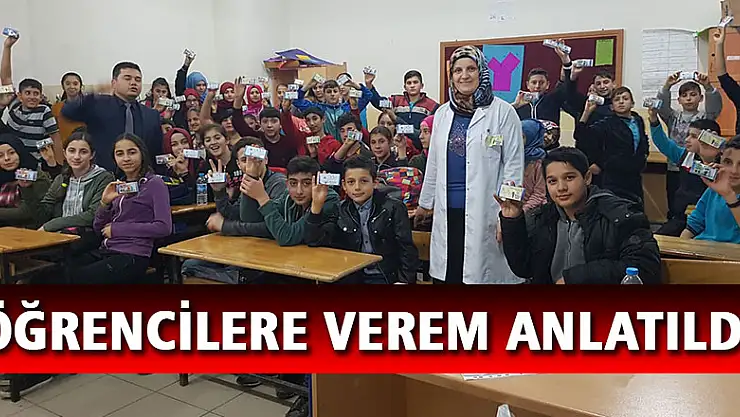 Öğrencilere verem anlatıldı