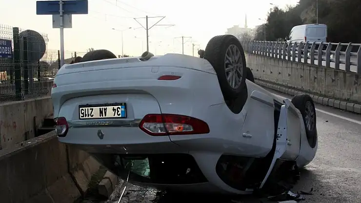 Otomobil takla attı: 1 yaralı