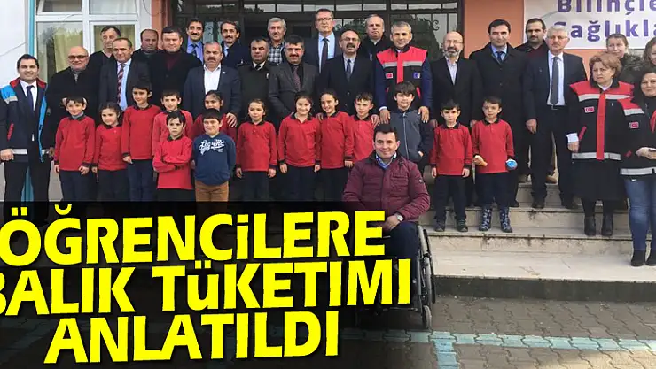 Öğrencilere balık tüketimi anlatıldı