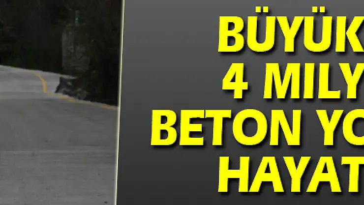 Büyükşehirin 4 milyonluk beton yol projesi hayata geçti