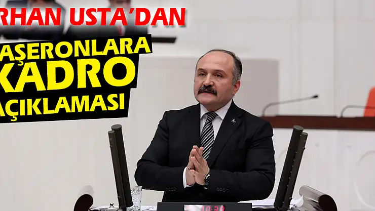 Erhan Usta'dan Taşeronlara Kadro açıklaması
