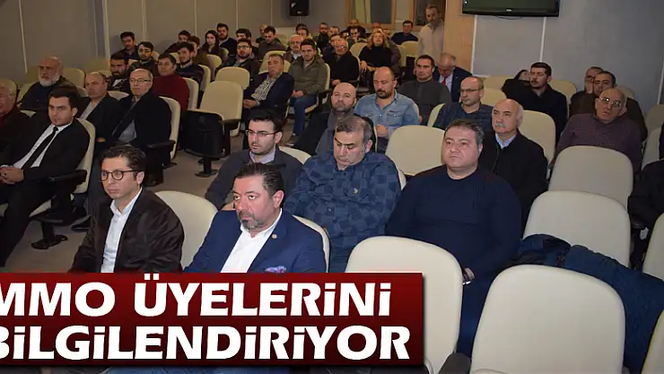 MMO üyelerini bilgilendiriyor