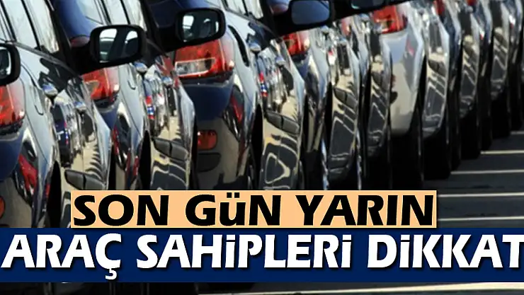 MTV ilk taksit ödemelerinde son 1 gün