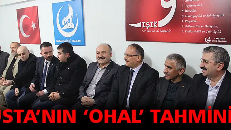 USTA, 'OHAL'İN SON KEZ UZATILDIĞINA İNANIYORUM'