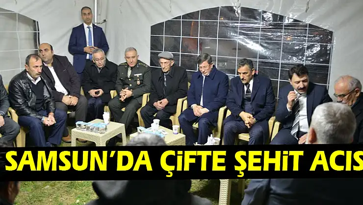 Samsun'da çifte şehit acısı