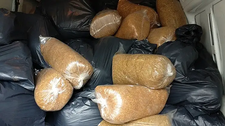 1 ton 275 kilo kaçak tütün ele geçirildi