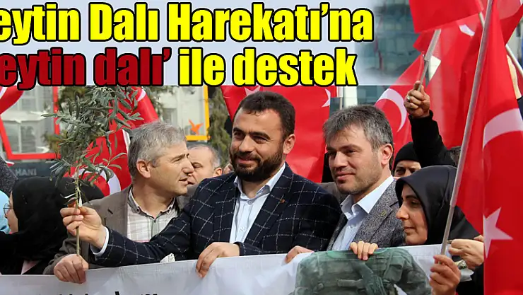 Zeytin Dalı Harekatı'na 'zeytin dalı' ile destek