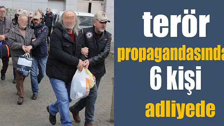 Samsun'da terör propagandasından gözaltına alınan 6 kişi adliyeye sevk edildi 