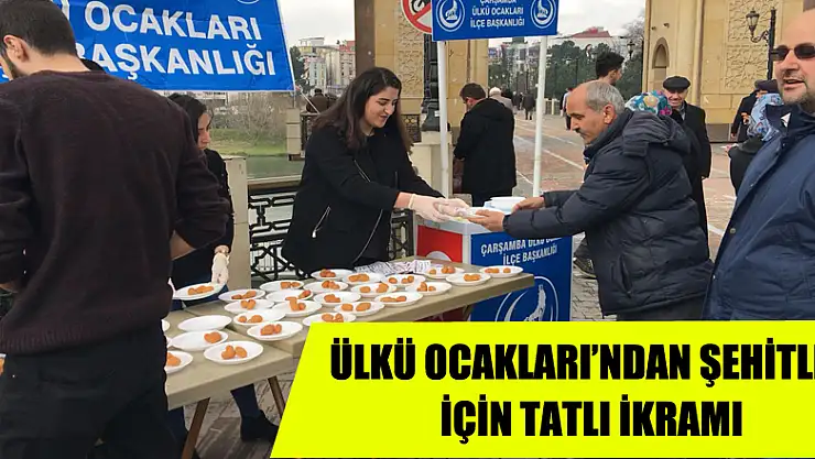 Ülkü Ocakları'ndan şehitler için tatlı ikramı