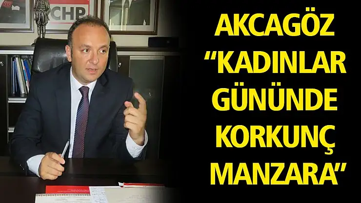AKCAGÖZ: 'KADINLAR GÜNÜNDE KORKUNÇ MANZARA'