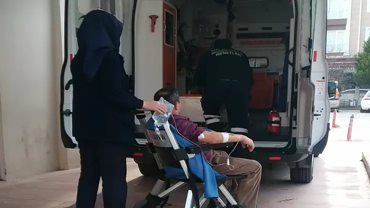 Elini halı yıkama makinesine kaptıran işçi yaralandı 