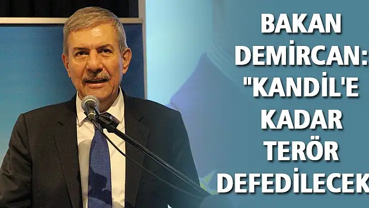 Bakan Demircan: 'Kandil'e kadar terör defedilecek' 