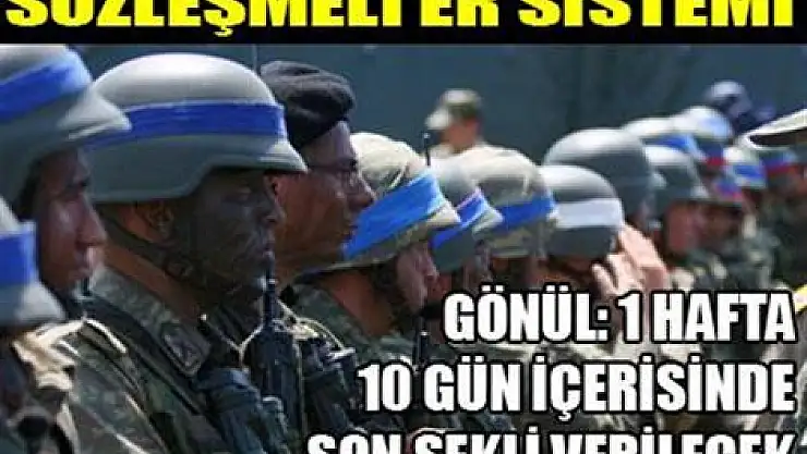 Sözleşmeli er sistemi için geri sayım