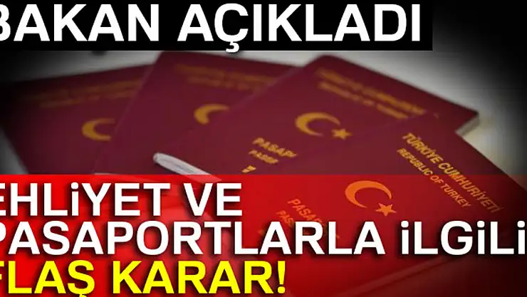 Pasaport ve ehliyet artık nüfus müdürlüklerinden alınacak