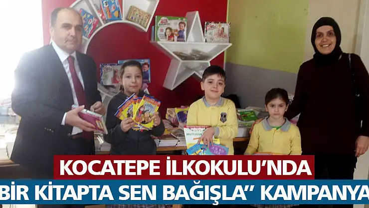 Kocatepe İlkokulu'nda 'Bir kitapta sen bağışla' kampanyası