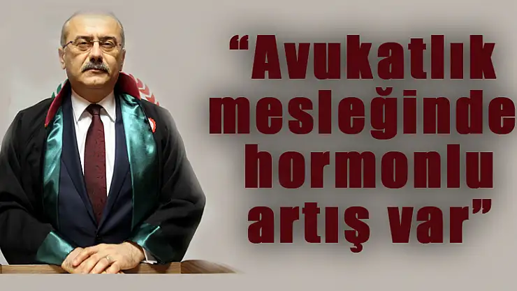 Gürbüz: 'Avukatlık mesleğinde hormonlu artış var' 
