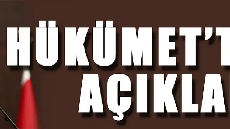Hükümet'ten OHAL açıklaması