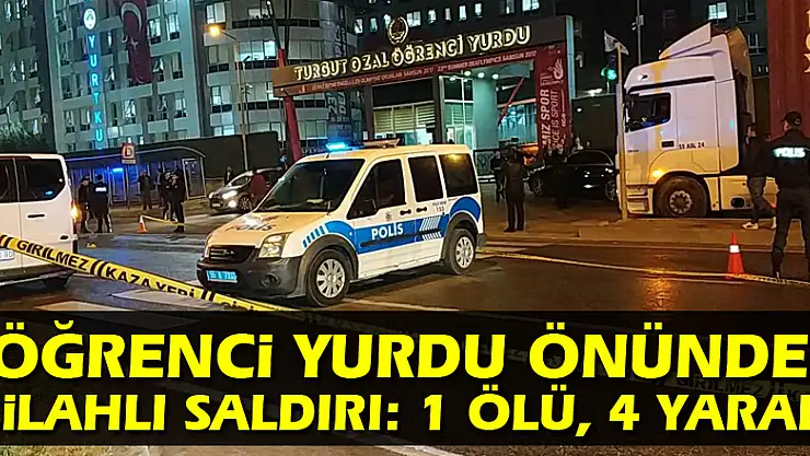 Samsun'da öğrenci yurdu önünde silahlı saldırı: 1 ölü, 4 yaralı
