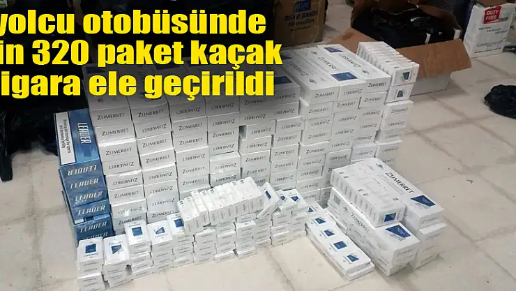 Samsun'da yolcu otobüsünde bin 320 paket kaçak sigara ele geçirildi 