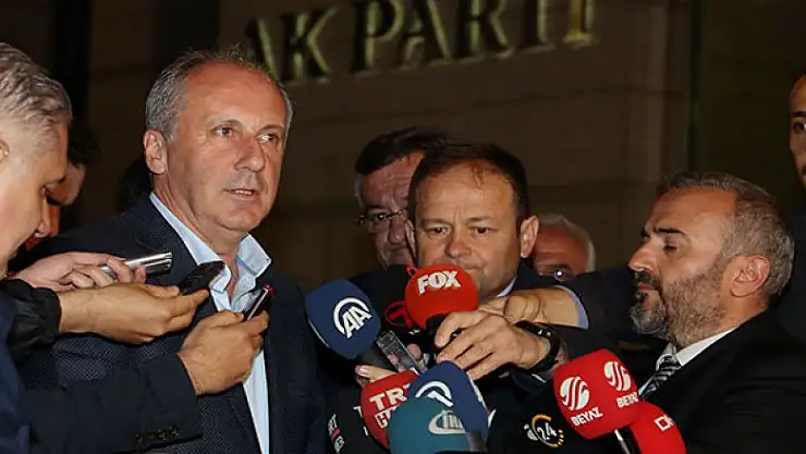 Cumhurbaşkanı adayı İnce: 'Koltuk haberlerine itibar etmeyin'