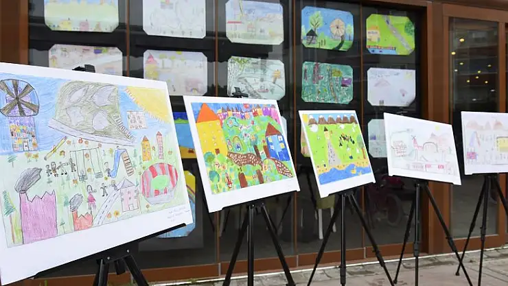 Öğrenciler hayallerindeki Tekkeköy'ü resmetti 