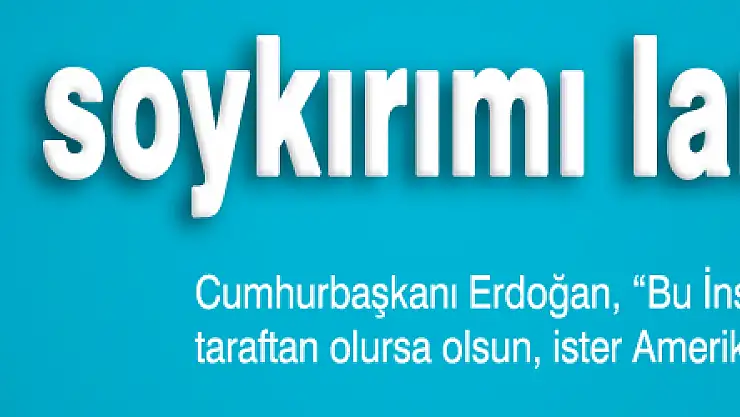 Cumhurbaşkanı Erdoğan: Bu soykırımı lanetliyorum