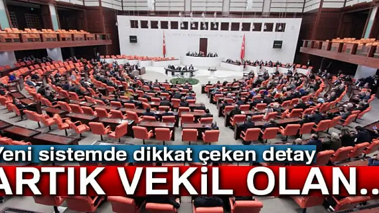 Yeni sistemde dikkat çeken detay