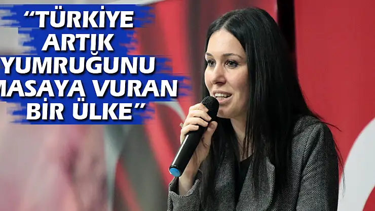 'TÜRKİYE ARTIK YUMRUĞUNU MASAYA VURAN BİR ÜLKE'