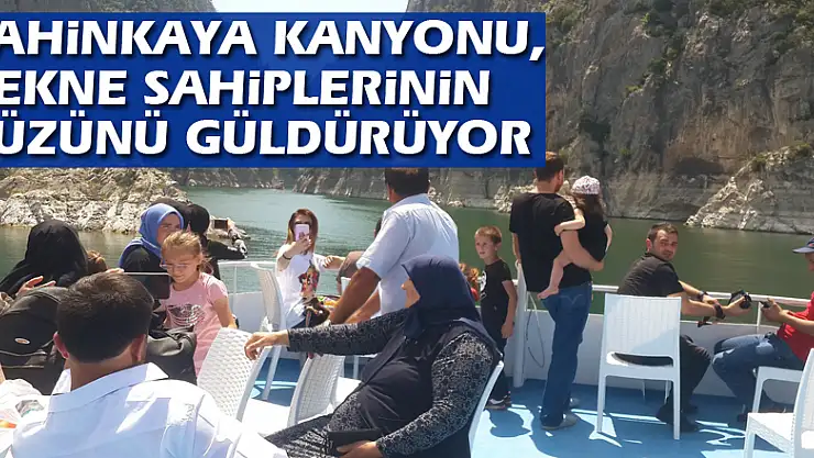 Şahinkaya Kanyonu, tekne sahiplerinin yüzünü güldürüyor