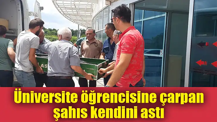 Üniversite öğrencisine çarpan şahıs kendini astı 