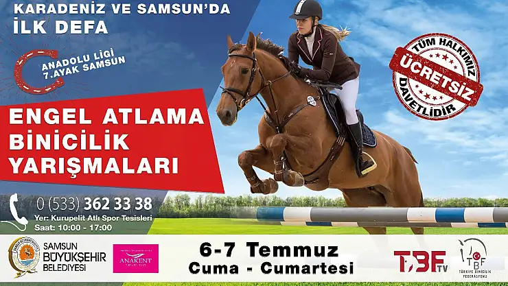 Engel Atlama Binicilik Yarışmaları Samsun'da